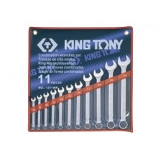 Набор комбинированных ключей,11 предметов 8-24 мм,  king tony 1211mr
