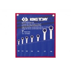 Набор комбинированных трещоточных ключей, 7 предметов king tony 12107mrn