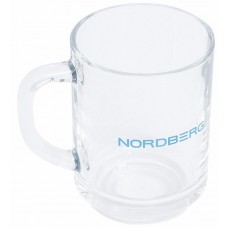 Кружка стеклянная прозрачная Nordberg