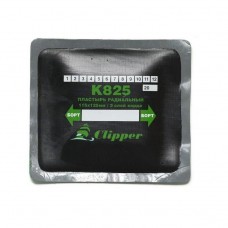 CLIPPER ЗАПЛАТА K825 кордовая для боковых порезов (серый адгезивный слой) 115*125мм (3 слоя корда)